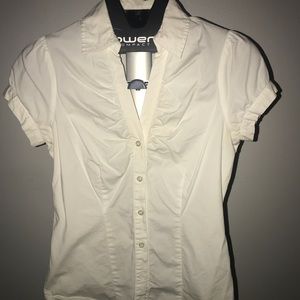 The Limited White Button Up Blouse